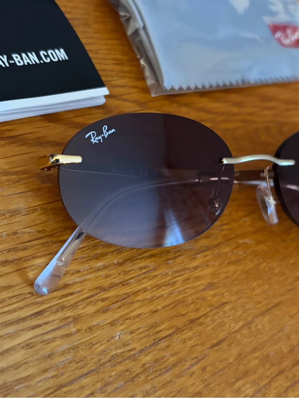 Ray-Ban Unisex RB3767 Oval Sunglasses in Brown Gradient